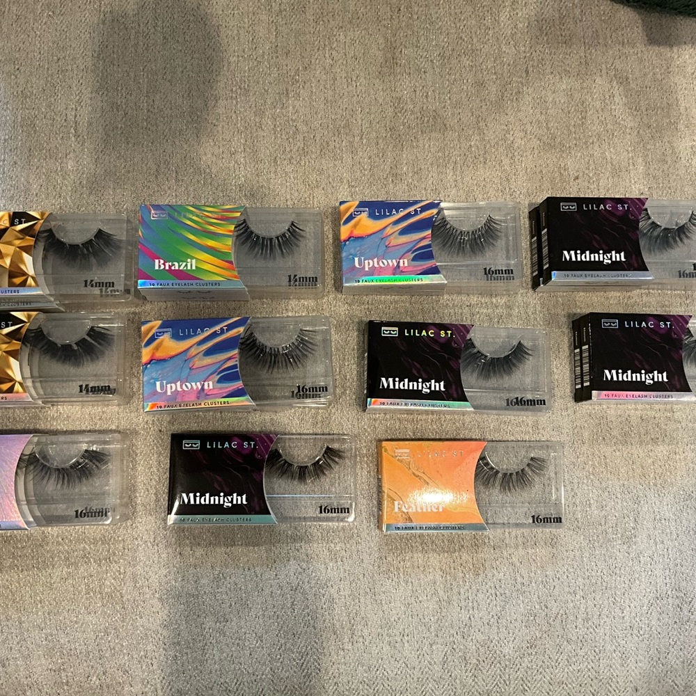 Lilac St. Assorted False Eyelash Lot in Black